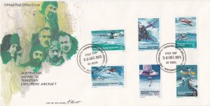 Australian Antarctic Terr. # L23-34, Marine Life & Aircraft on First Day Covers