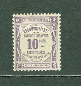 FRANCE 1908 DUES #J47 MINT NO THINS...$1.10