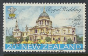 New Zealand SG 1247   SC# 734  Used Royal Wedding  1981  see Scans