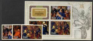 Niue 232-4a MNH Christmas, Art, Nativity, Celbration of the Rosary, Durer