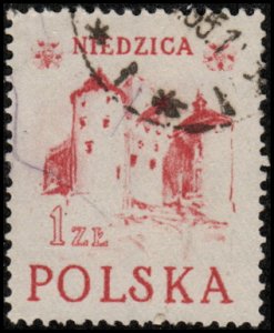 Poland 556 - Used - 1z Niedzica Castle (1952) (cv $1.10)