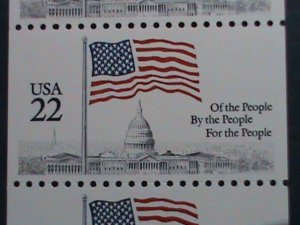 ​UNITED STATES-1985-SC# 2116a FLAG OVER CAPITAL DOME MNH -BOOKLET PANE-5 STAMP