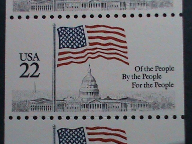 ​UNITED STATES-1985-SC# 2116a FLAG OVER CAPITAL DOME MNH -BOOKLET PANE-5 STAMP