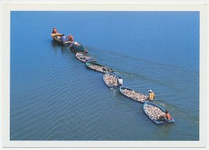 Postal stationery Cuba Fishing boat