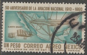 MEXICO C248 50th Anniversary of Mexican Aviation. Used. VF. (130)