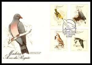 Madeira 115-118 Birds U/A FDC