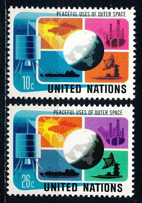 United Nations - New York #256-257  Set of 2 MNH