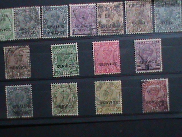 ​INDIA-1926  96 YEARS OLD STAMPS-LARGE COLLECTION-KING GEORGE OFFICIAL STAMPS