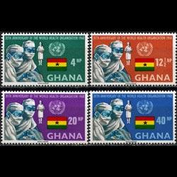 GHANA 1968 - Scott# 336-9 WHO 20th. Set of 4 LH