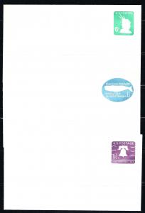 U551, U554, U556, P. O. FRESH ENVELOPES, UNUSED