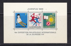 Luxembourg Souvenir Sheet #474, MNH OG, XFS 