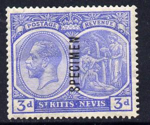 St Kitts-Nevis 1921-29 KG5 Script CA Medicine Spring 3d d...