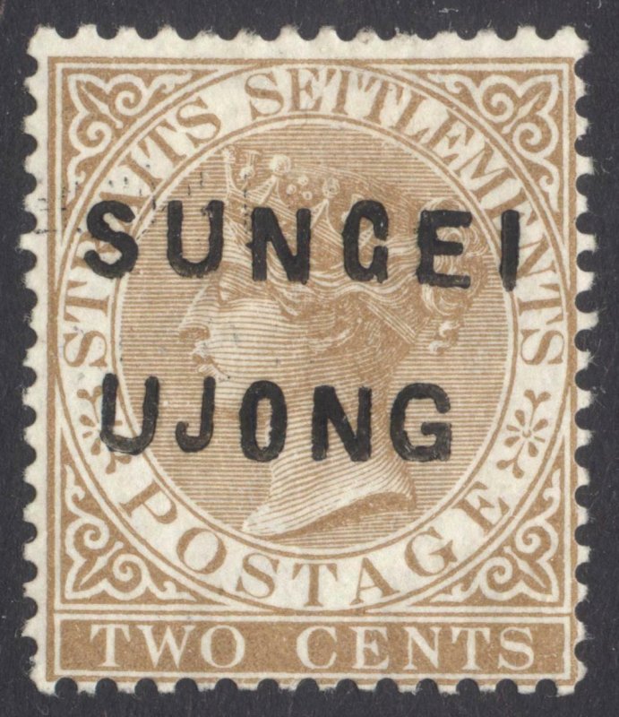 Malaya Sungei Ujong 1881 2c Brown WmkCC SG 8 Scott 14var LMM/MLH Cat £375($528)