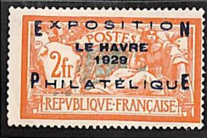 France 1929, Philatelic exposition Le Havre 1v, Unused (hinged)