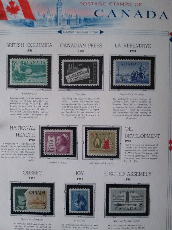 collection in album Canada all mint on White Ace pages in 3 ring binder CV $655