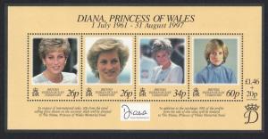 BIOT Diana Princess of Wales Commemoration SG#MS214