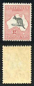 Australia SG138 Two Pounds Kangaroo Wmk C of A just a trace of a hinge mark 