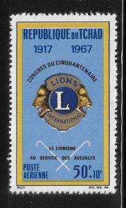 Chad 1967 50th anniversary of Lions Intl Blind Sc CB4 MNH A2184