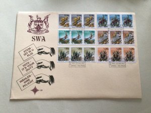 South West Africa large multi stamp cover with Duty to Vote overprints A13905