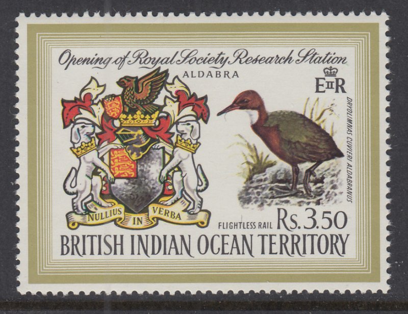 British Indian Ocean Territory 43 Coat of Arms Bird MNH VF