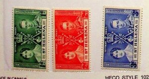 St. HELENA Sc 115-17 NH ISSUE OF 1937 - CORONATION