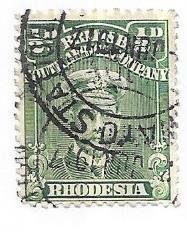 Rhodesia #119 1/2p  deep rose   (U) CV 02.50