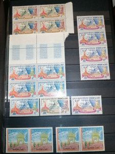 Laos, older stamp sets MNH