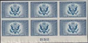 US 771 16¢ Special Delivery Farley Mint Positions No Gum VF Plate Block