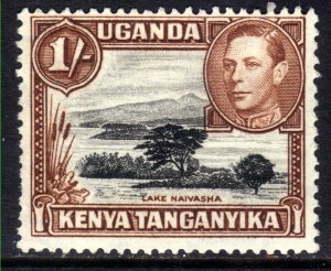 Kenya Uganda Tanganyika 1938 - 54 KGV1 1/-d  mint No Gum SG 145ba ( M1227)