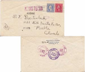 United States Washington Franklins 2c and 15c Washington-Franklin 1926 Albany...