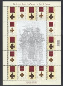 Canada #2665-66 (2004 Victoria Cross pane of 16)  VFMNH CV $17.50