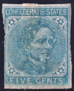 CSA SC#6 5¢ Jefferson Davis (1862) MDG