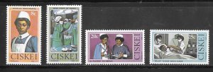 South Africa Ciskei #34-37 MNH Set of 4 Singles (my14)