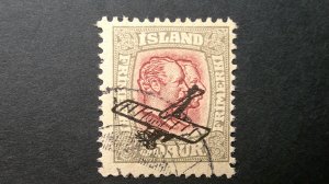 Iceland 1929 Airmail Scott# C2 Used F-VF