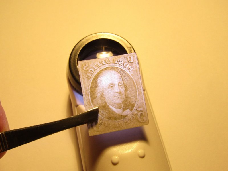 US Stamp, Scott #3, 5c Mint 1875, No Gum (AI) VF Imperf Catalogue Value $1300.00