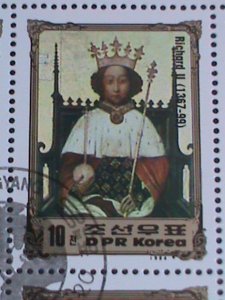 ​KOREA STAMP:1984 KINGS & QUEENS OF GRATE BRITAIN   CTO FULLI SHEET