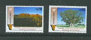 UN Geneva issue Scott #199-200 Namibia complete set