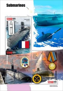2025 12 - GUINEA BISSAU- SUBMARINES          3V    MNH **