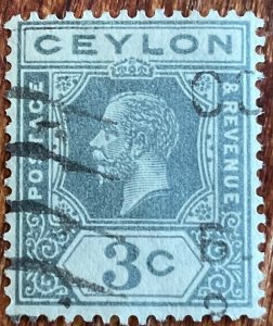 Ceylon #228 Used Single King Edward VII L21