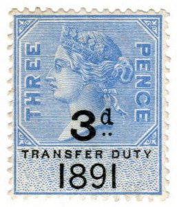 (I.B) QV Revenue : Transfer Duty 3d (1891)