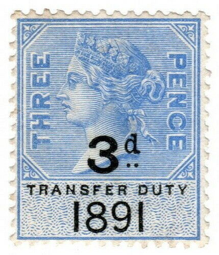 (I.B) QV Revenue : Transfer Duty 3d (1891)