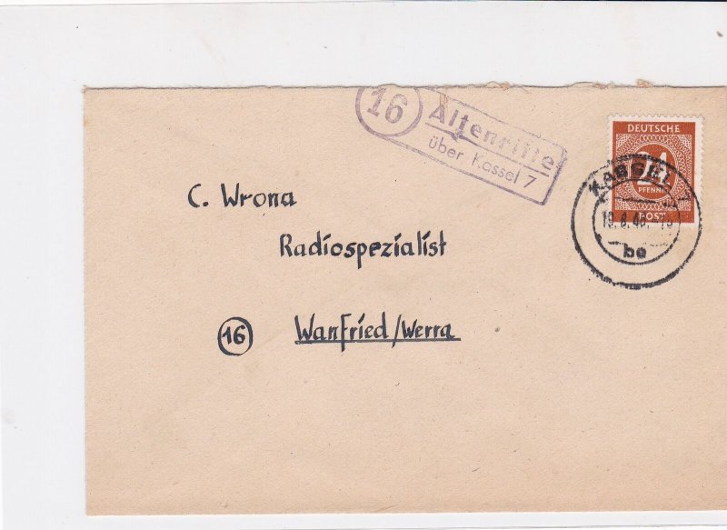 germany 1948 allied occupation stamps cover ref 18677