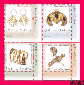 MOLDOVA 2017 Exhibits of National Museum of History Archaeology Jewellery 4v MNH