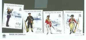 Falkland Islands #716-719 Mint (NH) Single (Complete Set) (Military)