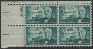 SC#1184 4¢ G. W. Morris Plate Block: UL #26992 (1961) MNH/MDG*