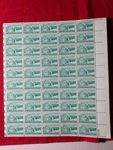 Scott #1019 Washington Territory Centennial MNH 3c Full Sheet