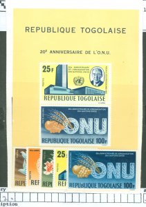 Togo #545-548/C45/C48a Mint (NH) Single (Complete Set)