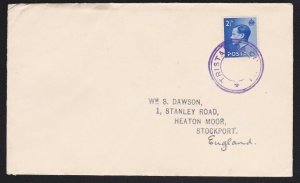 TRISTAN DA CUNHA c1936 GB EVIII 2½d on cover with Tristan undated circle...A5375