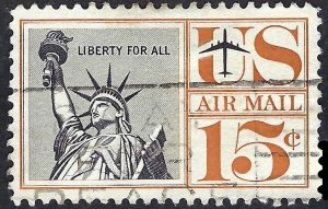 United States #C58 15¢ Statue of Liberty (1959). Used.