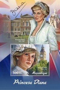 Mozambique - 2019 Princess Diana - Stamp Souvenir Sheet - MOZ190118b